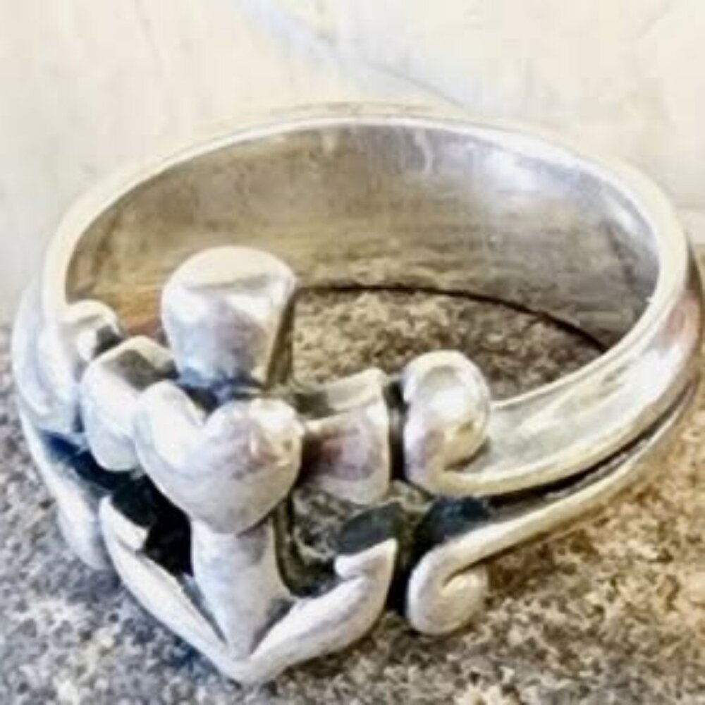 Retired James Avery Faith Hope / Love Anchor of Hope  Silver Ring Size 6.5